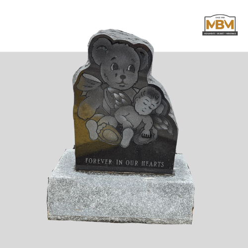 Upright Teddy & Angel Monument (D1)