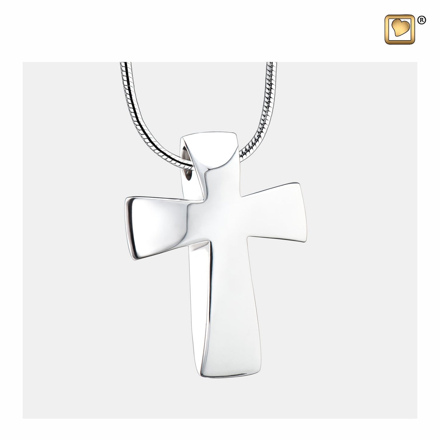 Pendant: Cross - Rhodium Plated - PD1090