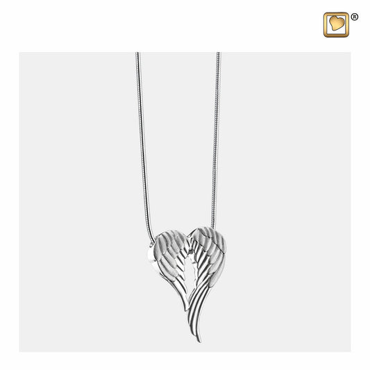 Pendant: Angel Wings - Rhodium Plated Two Tone - PD1370