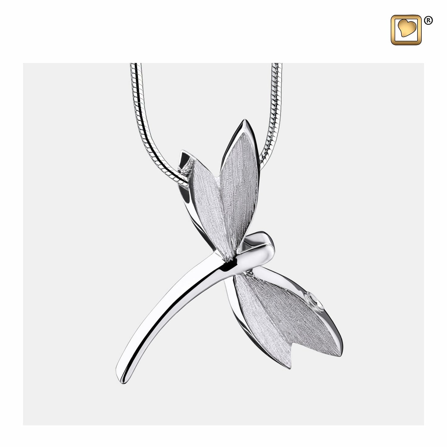 Pendant: Dragonfly - Rhodium Plated Two Tone - PD1390