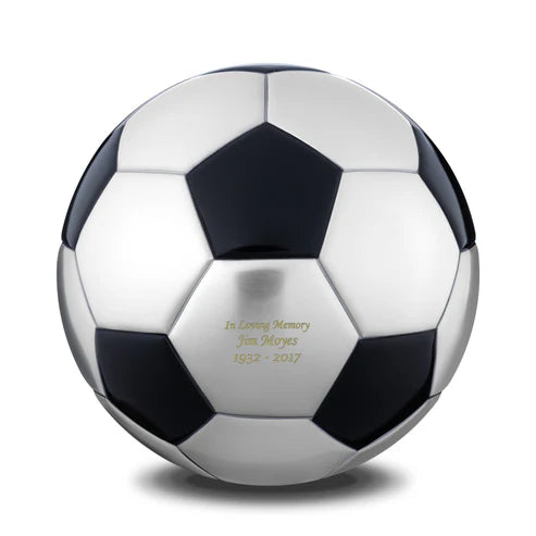Soccer Ball Matte Black & Brushed Pewter (Adult)*