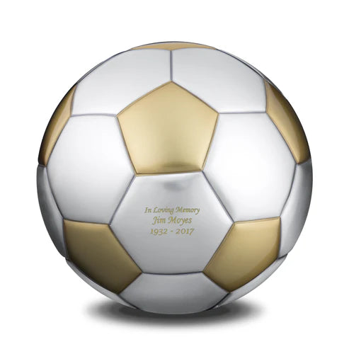 Soccer Ball Brushed Gold & Brushed Pewter (Adult)*