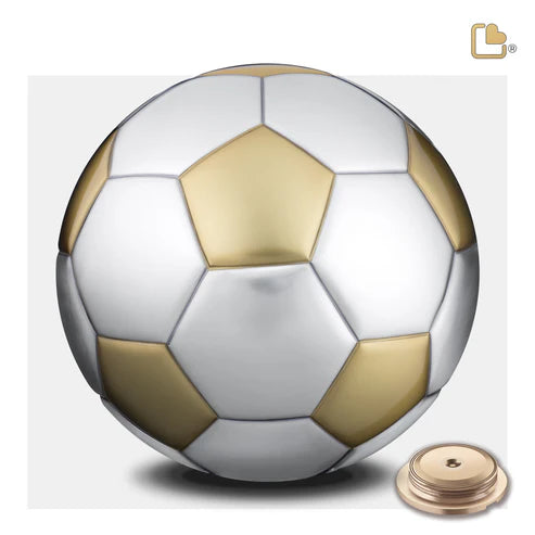Soccer Ball Brushed Gold & Brushed Pewter (Adult)*
