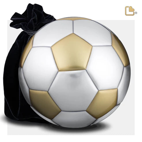 Soccer Ball Brushed Gold & Brushed Pewter (Adult)*