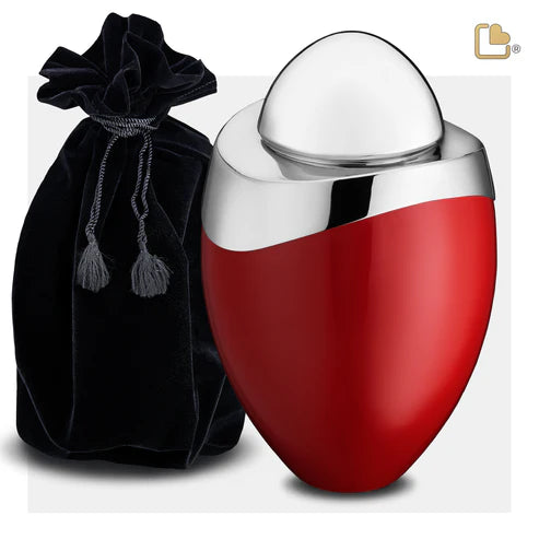 Amore™ Red & Polished Silver (Adult)*