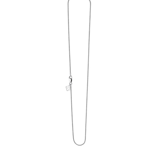 Chain: 20" Snake (Sterling Silver .925) - Rhodium Plated - AC1003