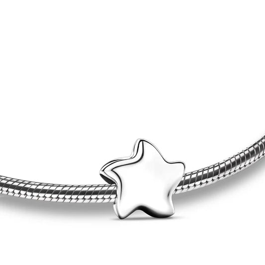 Bead: Angelic Star Silver - Rhodium Plated - BD2030