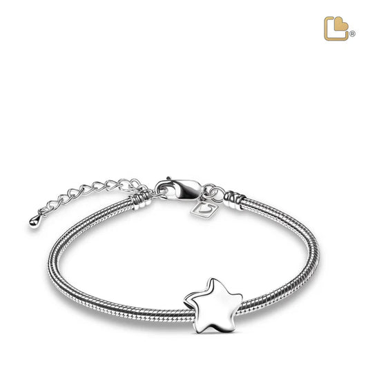 Bead: Angelic Star Silver - Rhodium Plated - BD2030