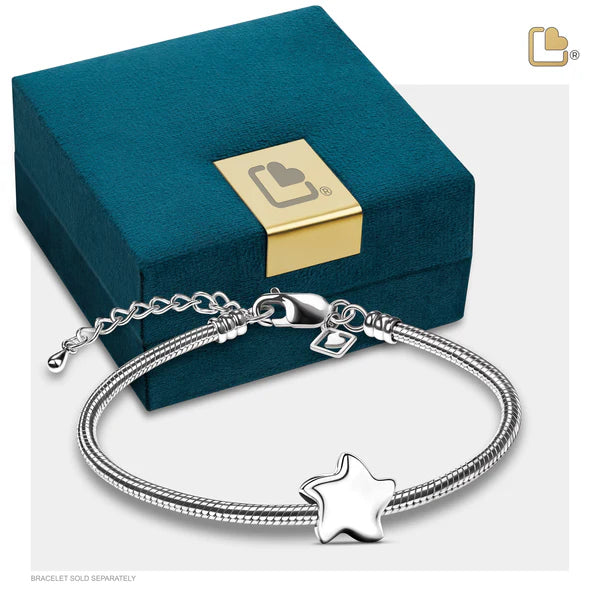 Bead: Angelic Star Silver - Rhodium Plated - BD2030
