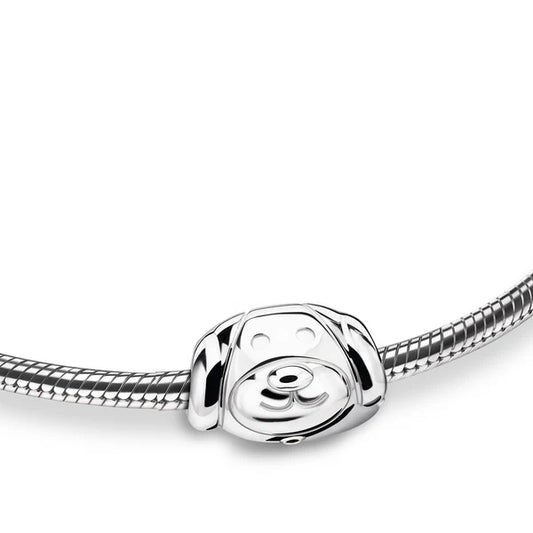 Bead: Dog - Rhodium Plated