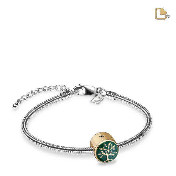 Bead: Tree of Life - Enamel Gold Vermeil