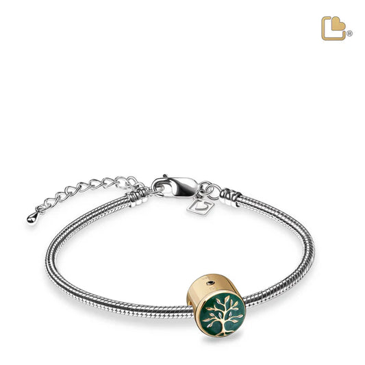 Bead: Tree of Life - Enamel Gold Vermeil