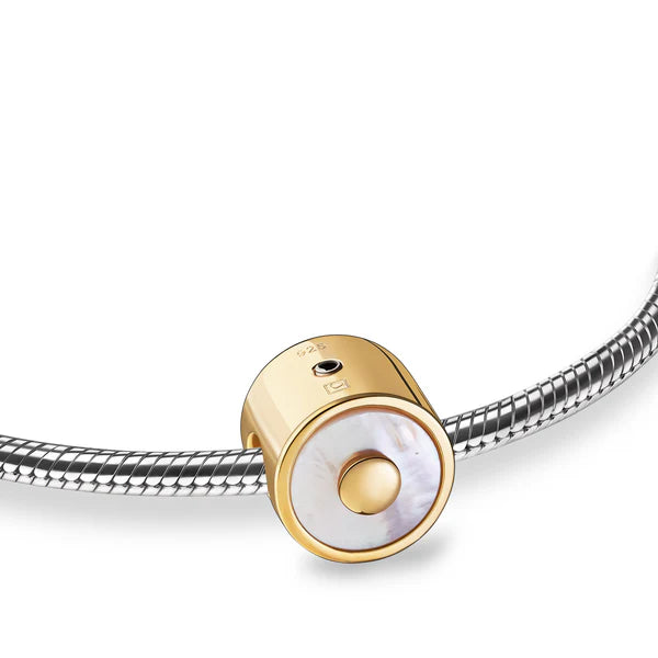 Bead: Mother of Pearl - Gold Vermeil