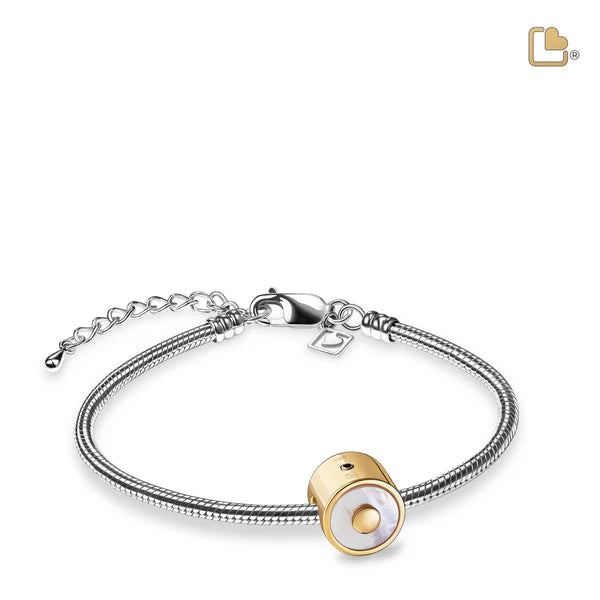 Bead: Mother of Pearl - Gold Vermeil
