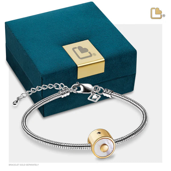 Bead: Mother of Pearl - Gold Vermeil