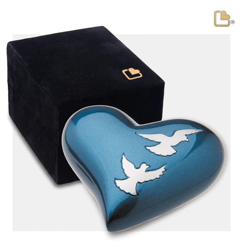 Divine Flying Doves (Keepsake Heart)