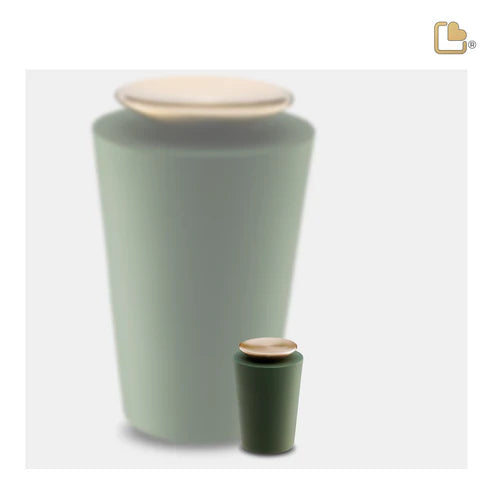 Crescent™ Tall Sage Green & Brushed Gold (Keepsake)*