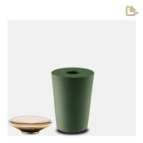 Crescent™ Tall Sage Green & Brushed Gold (Keepsake)*