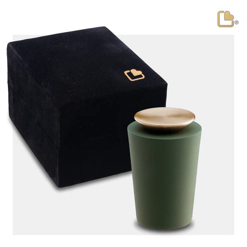 Crescent™ Tall Sage Green & Brushed Gold (Keepsake)*