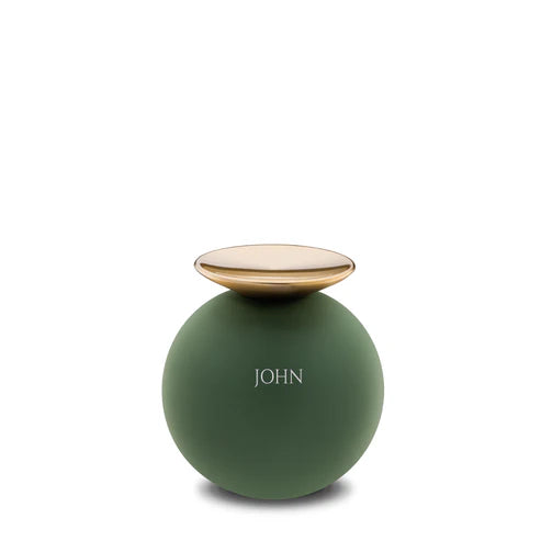 Crescent™ Sphere Sage Green & Brushed Gold (Keepsake)*