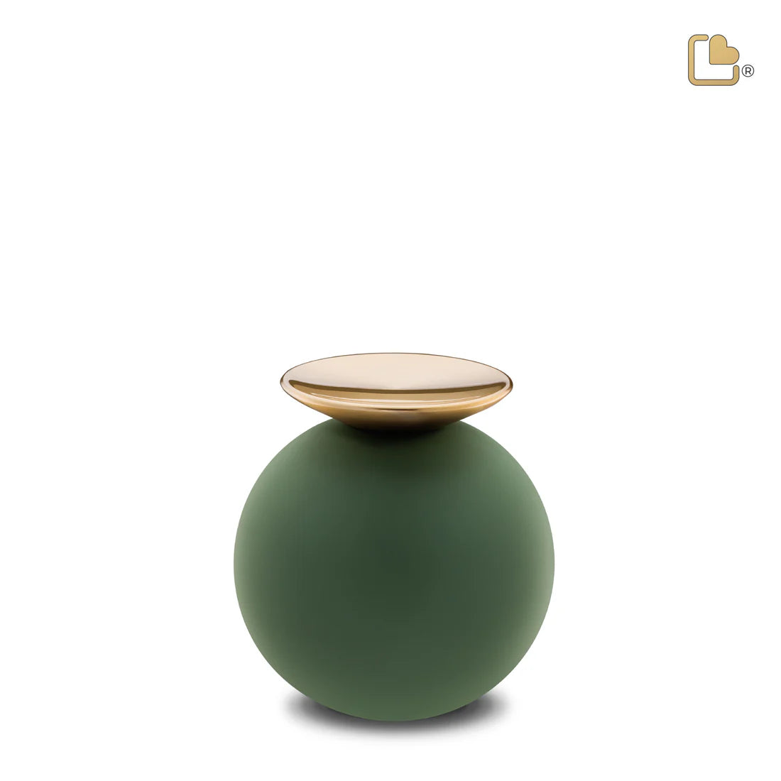 Crescent™ Sphere Sage Green & Brushed Gold (Keepsake)*