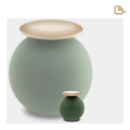 Crescent™ Sphere Sage Green & Brushed Gold (Keepsake)*