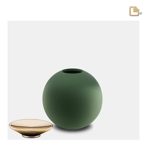 Crescent™ Sphere Sage Green & Brushed Gold (Keepsake)*