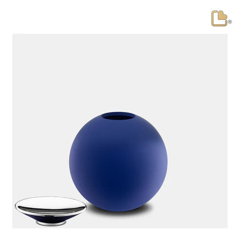 Crescent™ Sphere Navy & Polished Silver (Keepsake)*