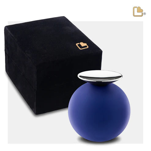 Crescent™ Sphere Navy & Polished Silver (Keepsake)*