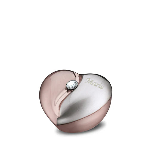 HeartFelt™ Brushed Rose Gold w/Crystal (Keepsake)*
