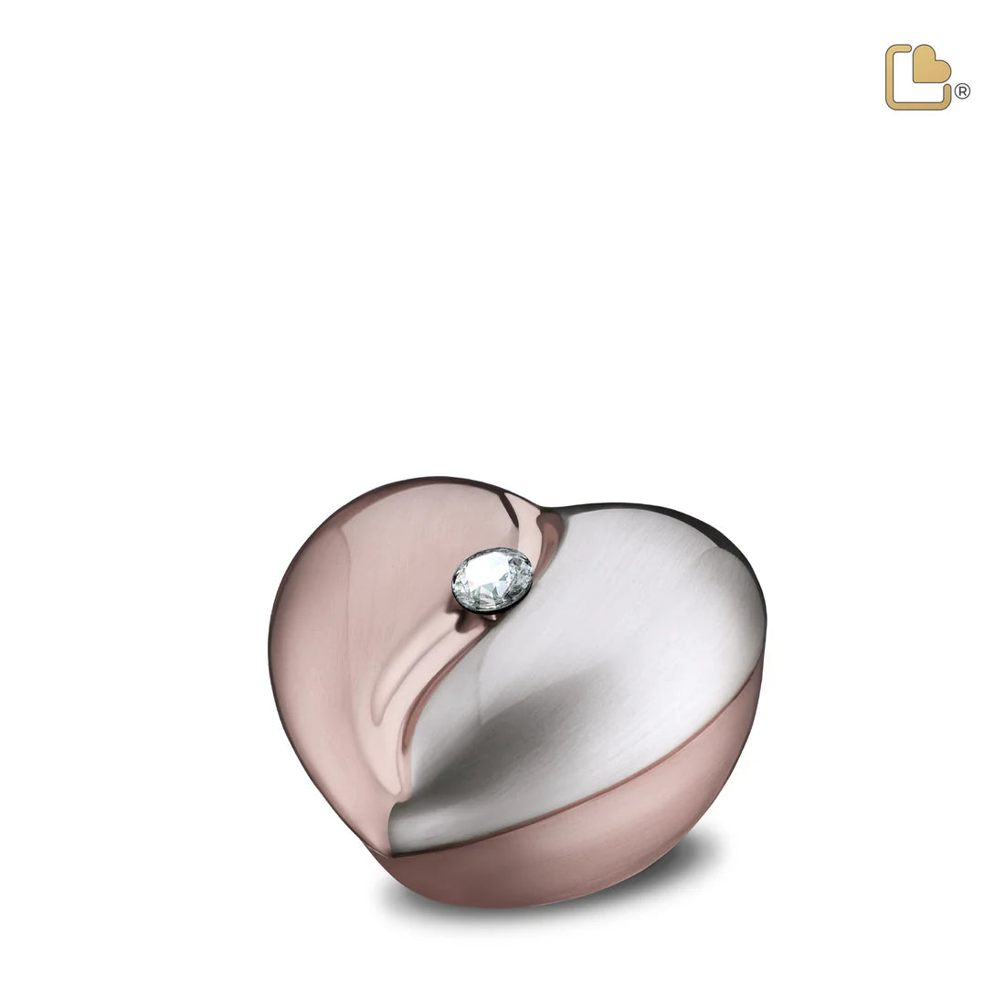HeartFelt™ Brushed Rose Gold w/Crystal (Keepsake)*
