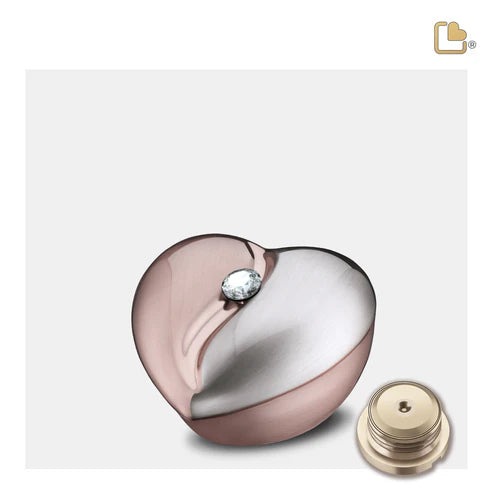 HeartFelt™ Brushed Rose Gold w/Crystal (Keepsake)*