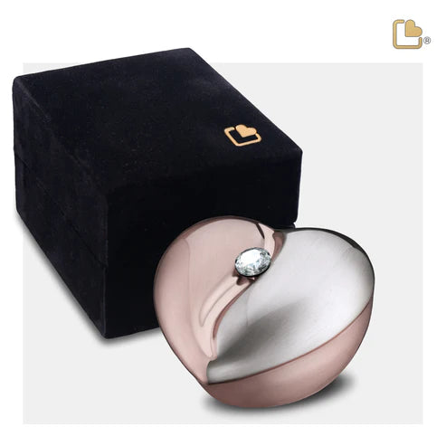 HeartFelt™ Brushed Rose Gold w/Crystal (Keepsake)*