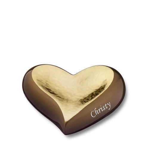 Hammered Gold Bronze (Keepsake Heart)