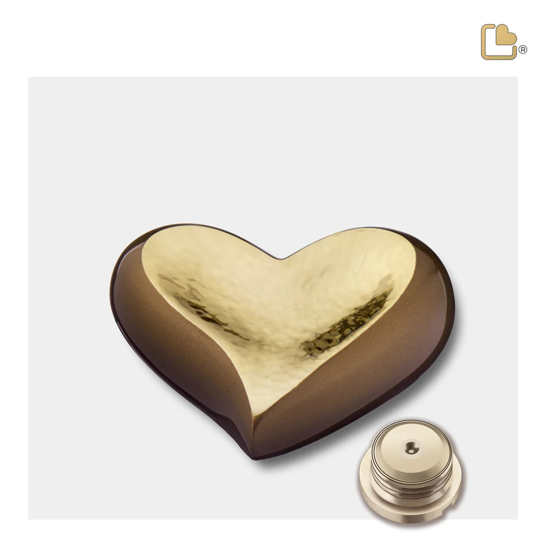 Hammered Gold Bronze (Keepsake Heart)
