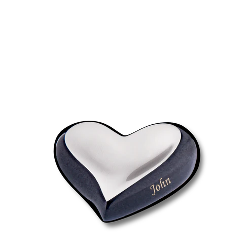 Brushed Pewter Midnight (Keepsake Heart)