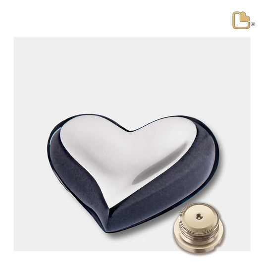 Brushed Pewter Midnight (Keepsake Heart)