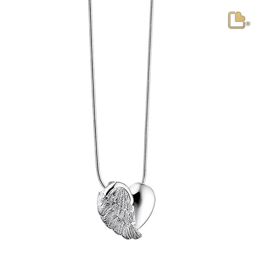 Pendant: LoveWings - Rhodium Plated