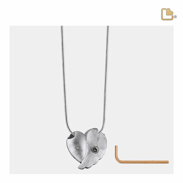 Pendant: LoveWings - Rhodium Plated