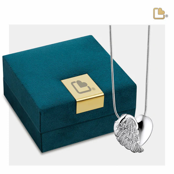 Pendant: LoveWings - Rhodium Plated