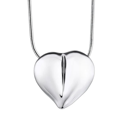 Pendant: LoveHeart - Rhodium Plated