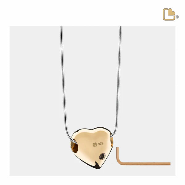 Pendant: LoveHeart - Gold Vermeil
