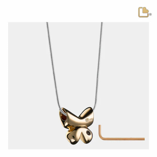 Pendant: Butterfly - Gold Vermeil Two Tone