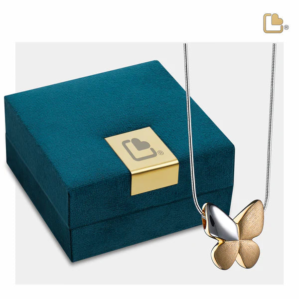 Pendant: Butterfly - Gold Vermeil Two Tone