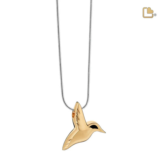 Pendant: Hummingbird - Gold Vermeil