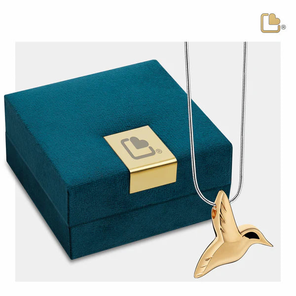 Pendant: Hummingbird - Gold Vermeil