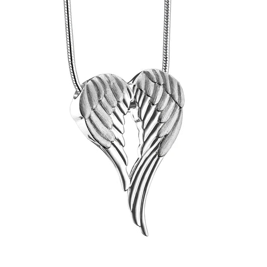 Pendant: Angel Wings - Rhodium Plated Two Tone