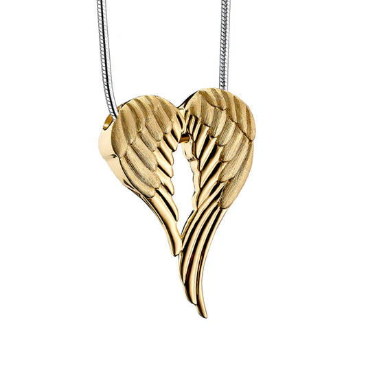 Pendant: Angel Wings - Gold Vermeil Two Tone