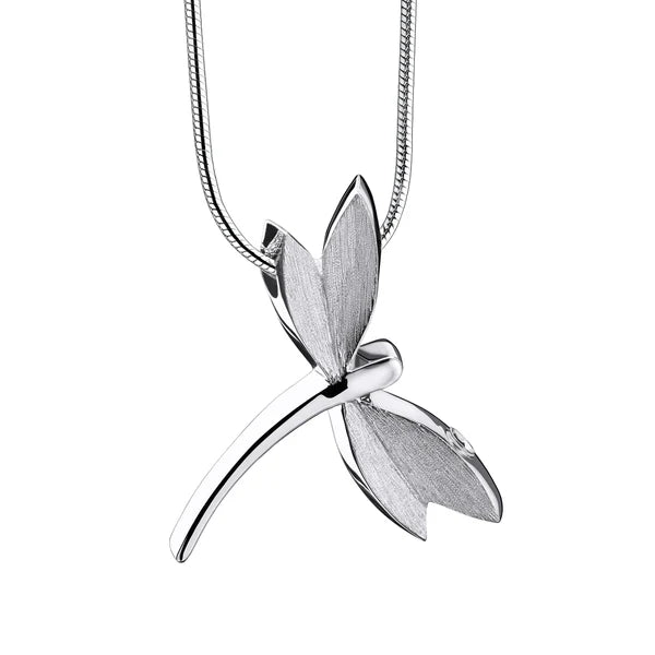 Pendant: Dragonfly - Rhodium Plated Two Tone