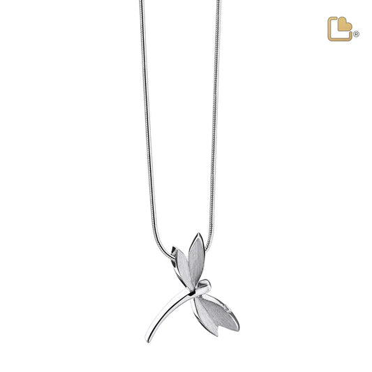 Pendant: Dragonfly - Rhodium Plated Two Tone